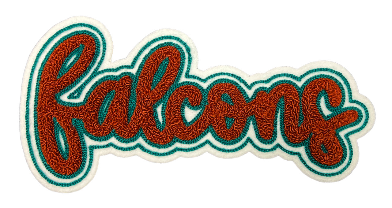 10" Falcons 3 Chenille Patch