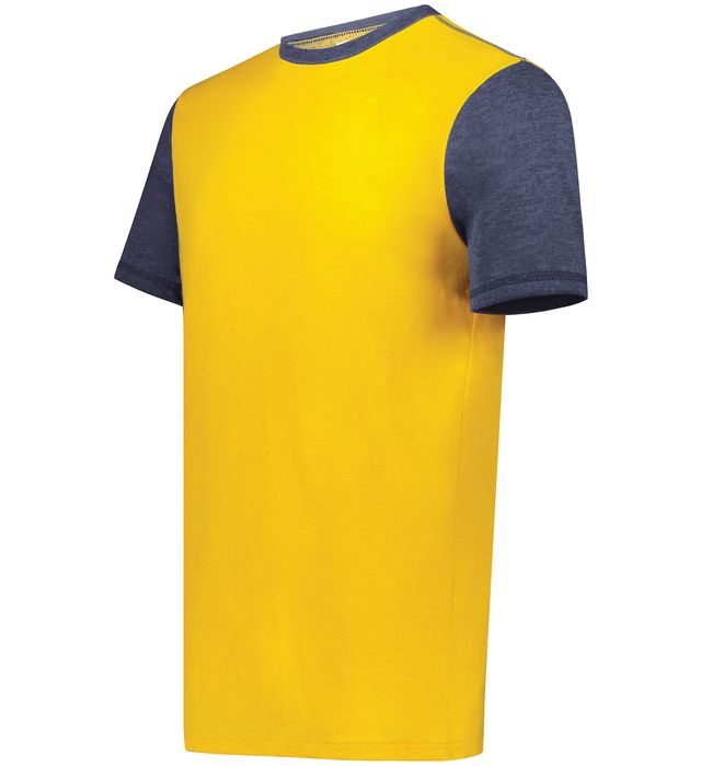 Gold Htr/Navy Htr Youth Gameday Vintage Ringer Tee 6877