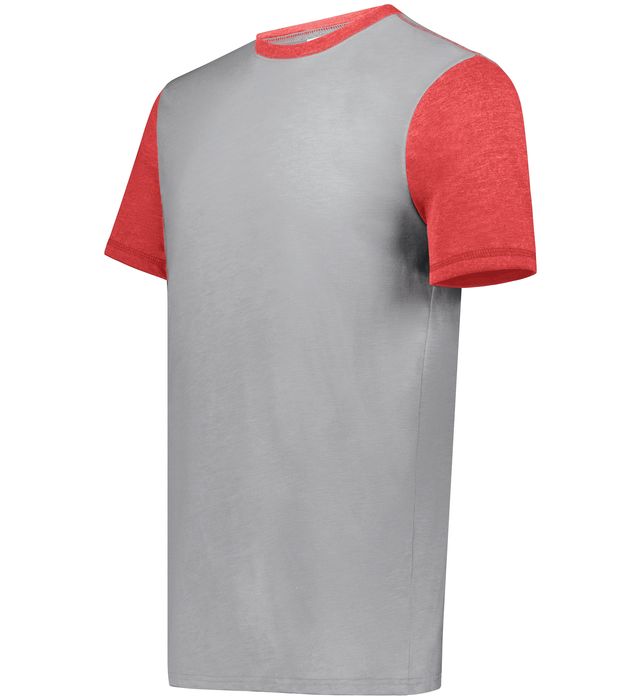 Grey Htr/Scarlet Htr Youth Gameday Vintage Ringer Tee 6877