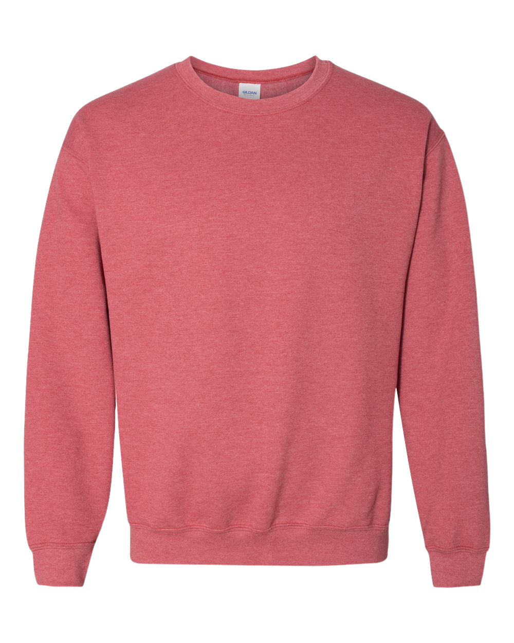 Htr Scarlet Red Gildan HB Crewneck 18000
