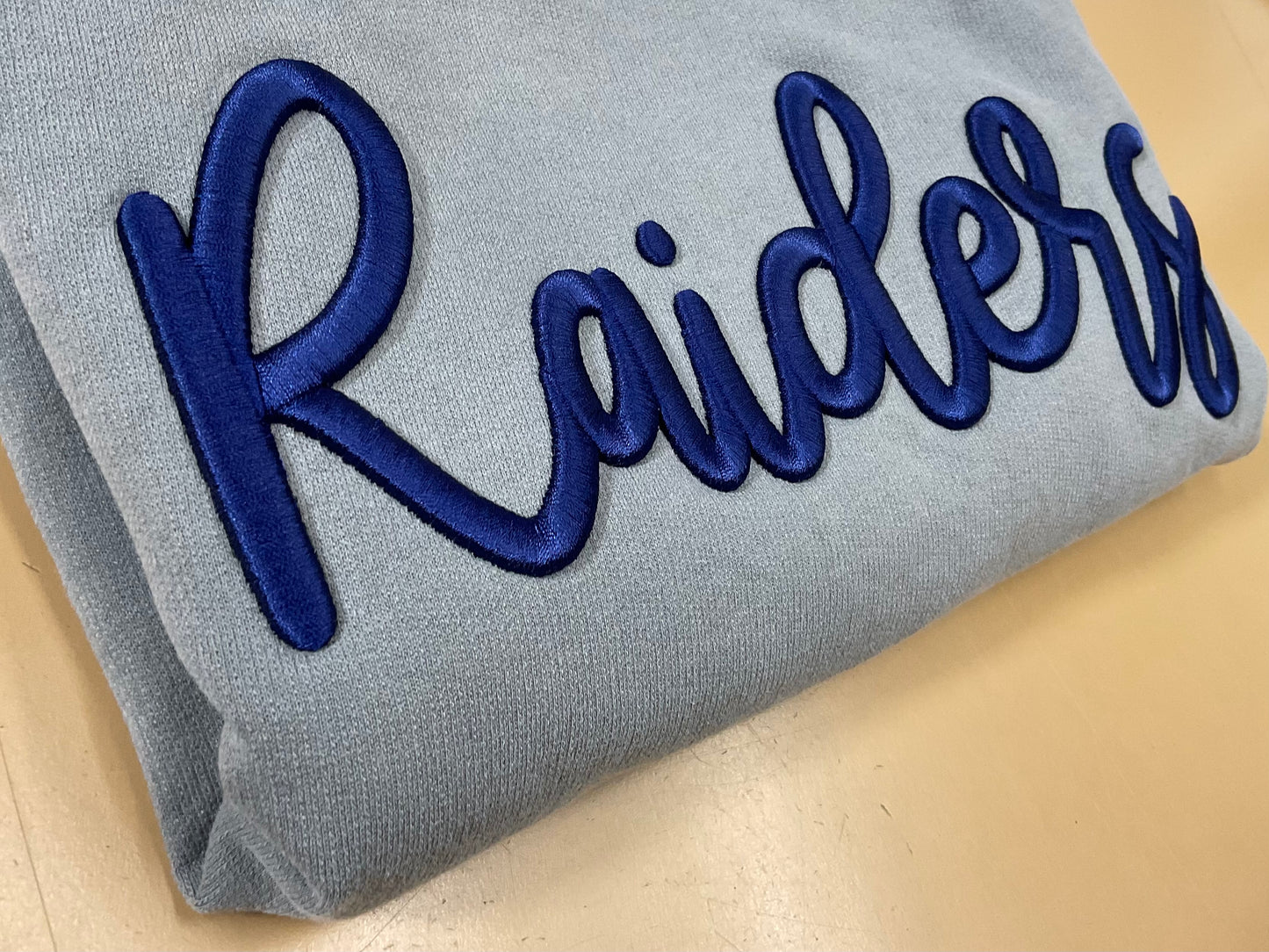 Raiders Embroidered Puff Comfort Colors Crewneck