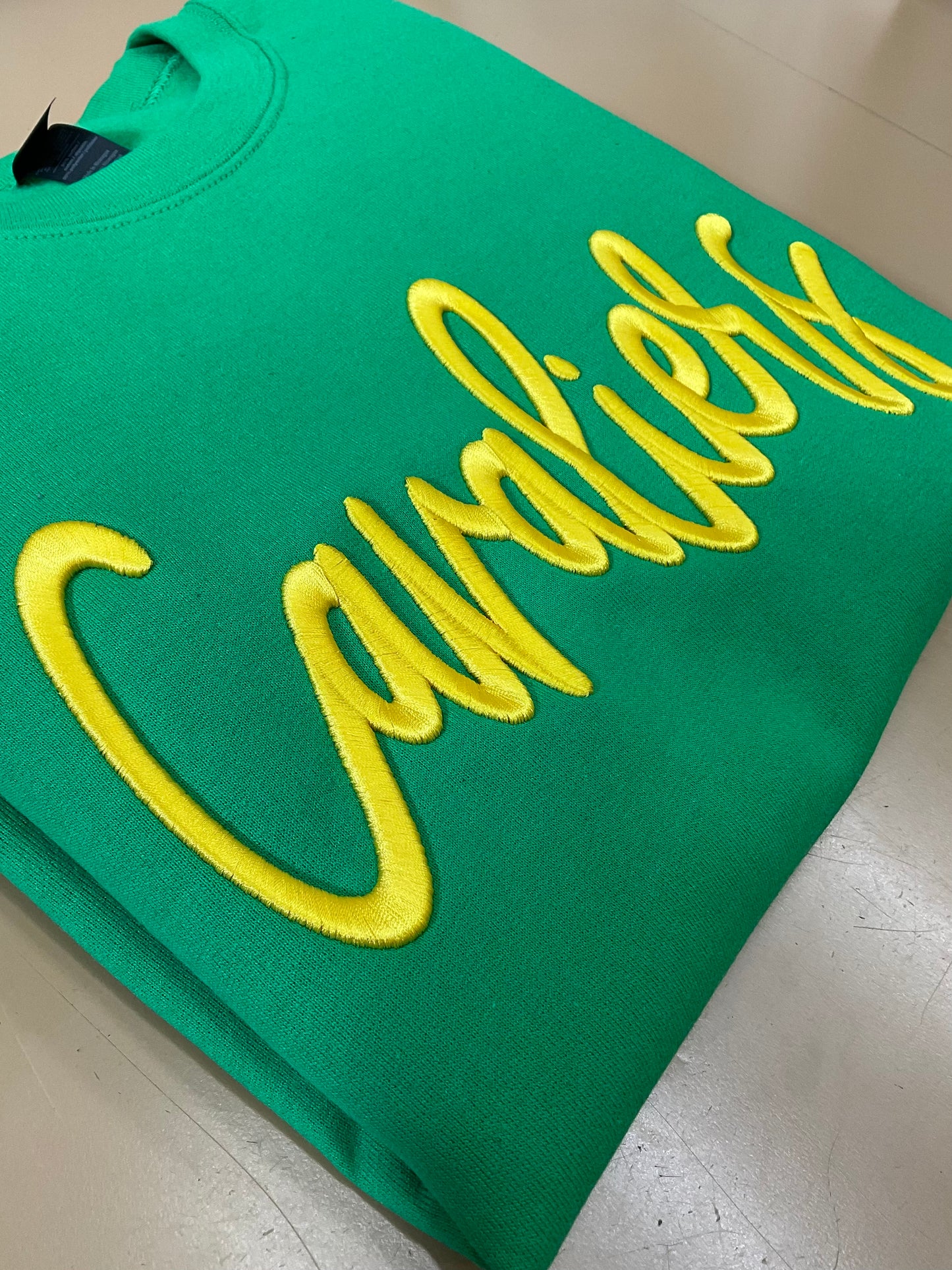 Cavaliers Embroidered Puff Gildan Crewneck