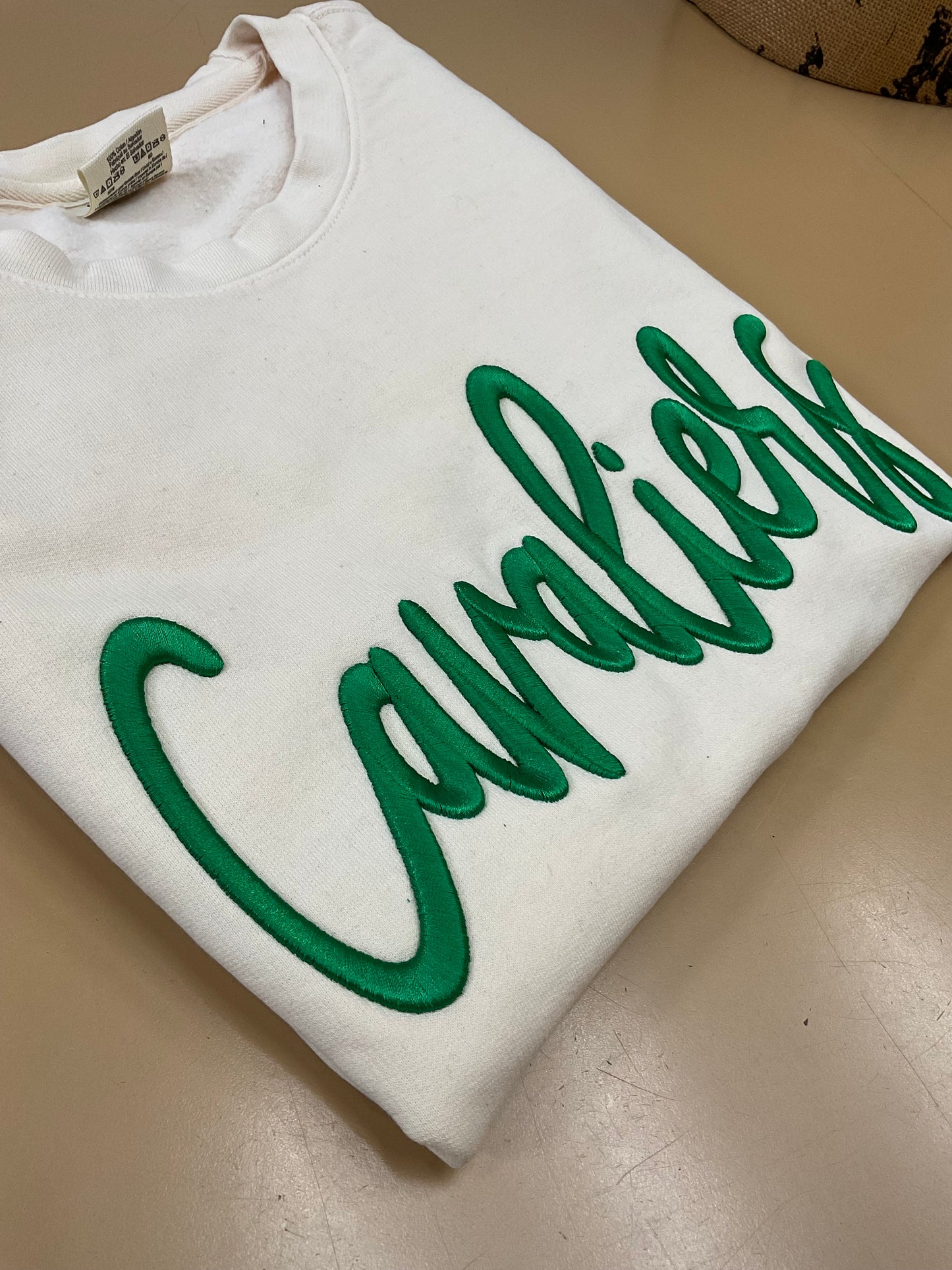 Cavaliers Embroidered Puff Comfort Colors Crewneck