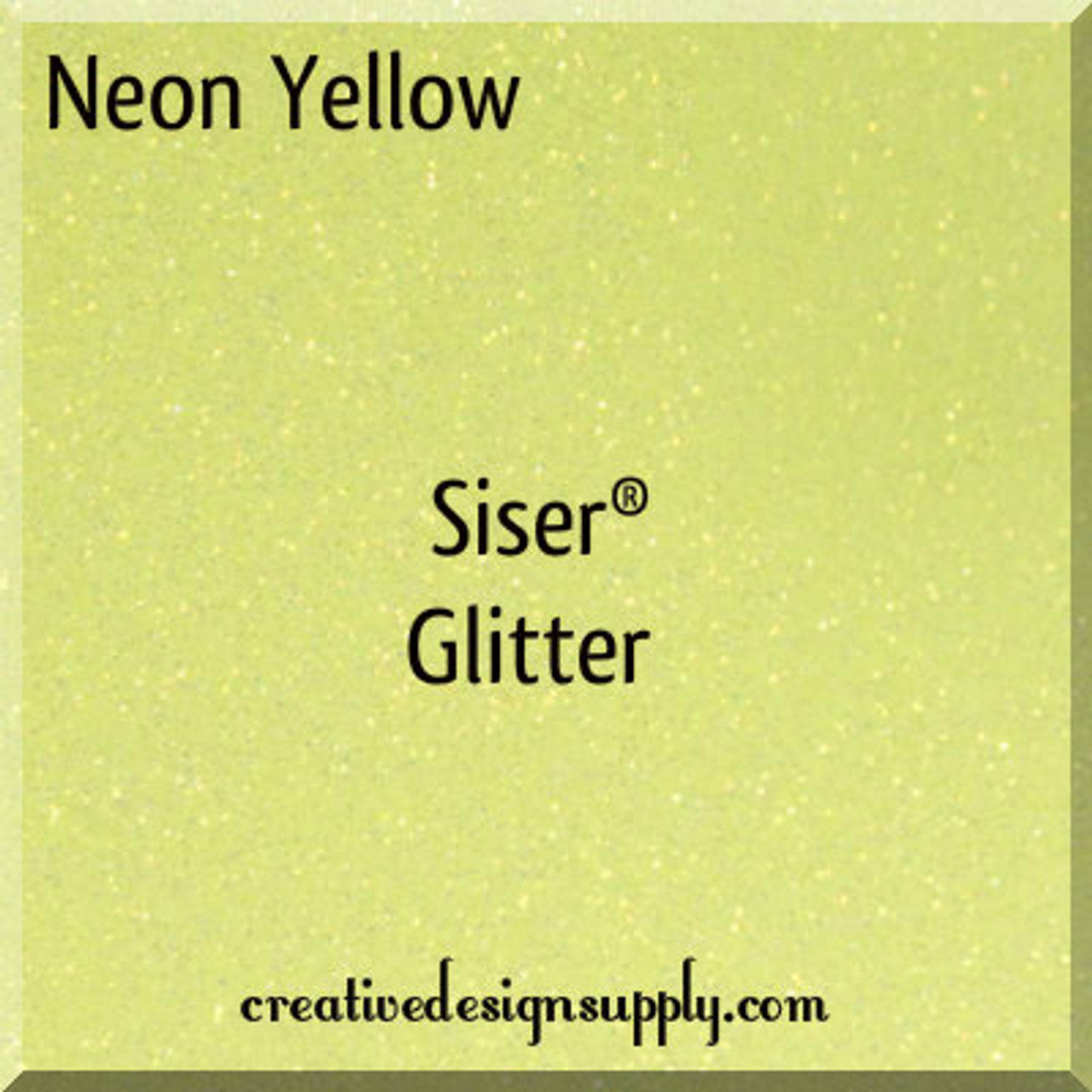 20” Neon Yellow Glitter