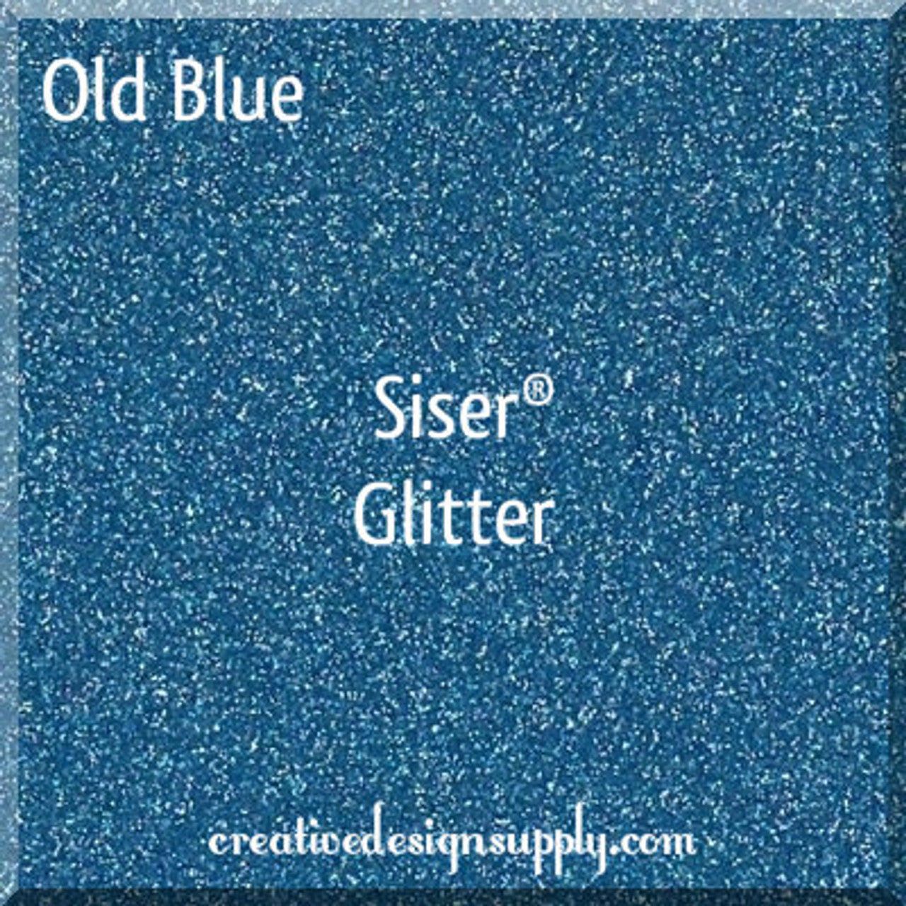 12” Old Blue Glitter