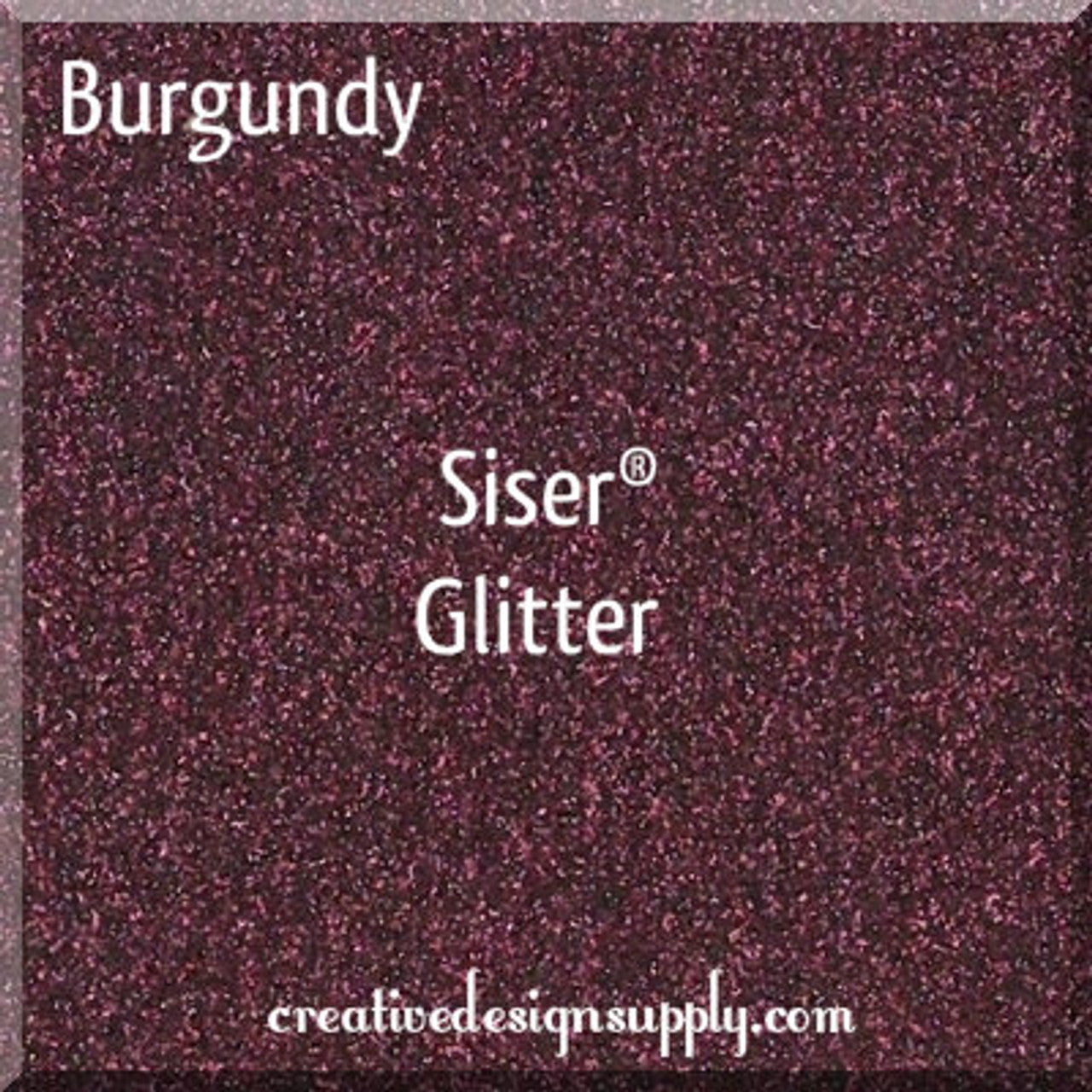 12” Burgundy Glitter