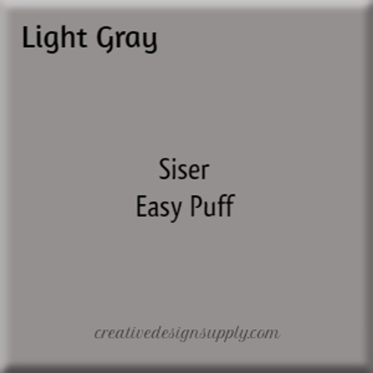 12” Light Grey Easy Puff