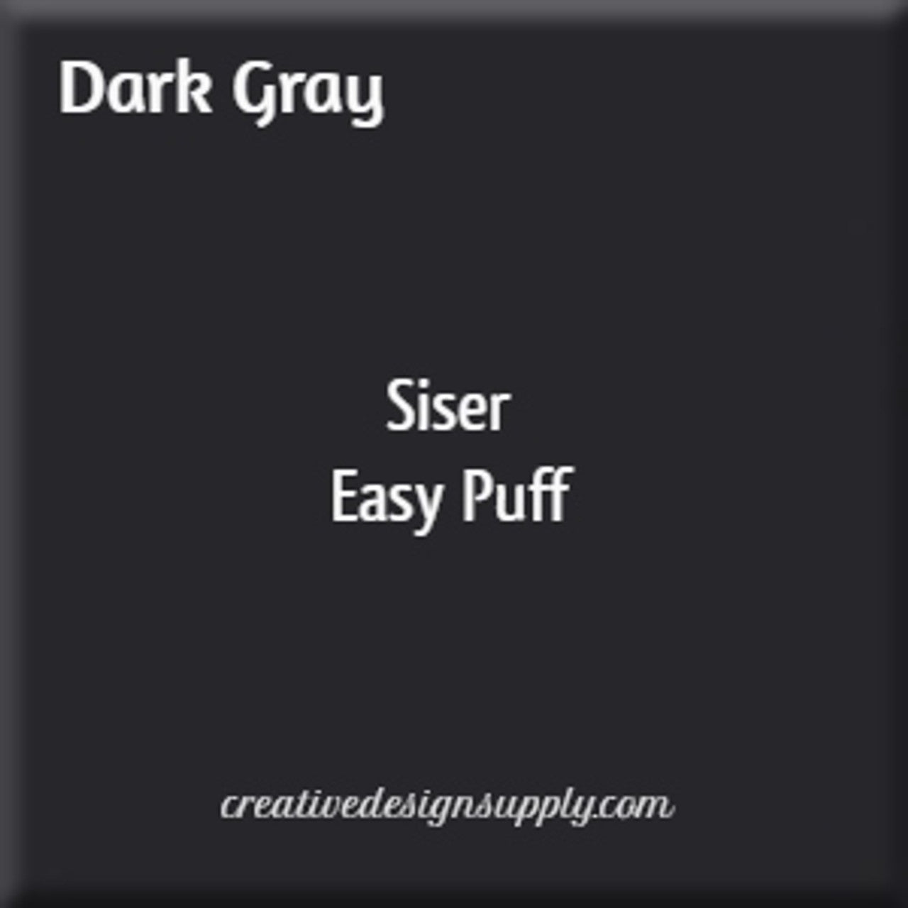 12” Dark Grey Easy Puff