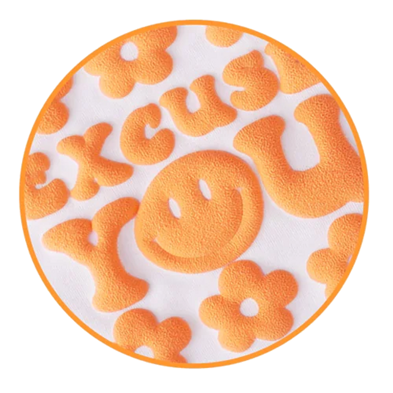 5ft Pastel Orange Puff
