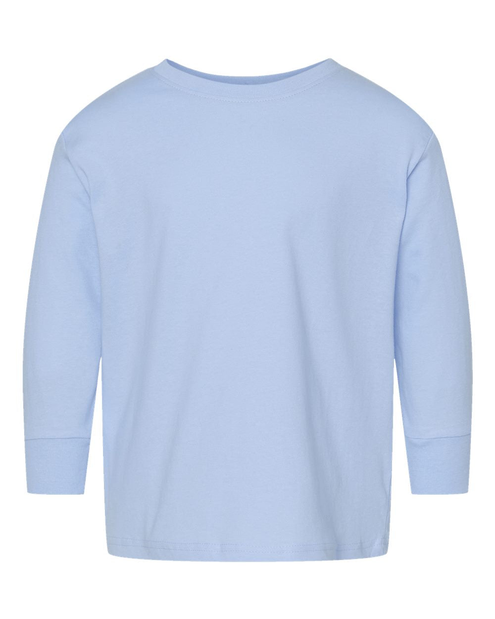 Light Blue Toddler Fine Jersey Long Sleeve Tee - 3302