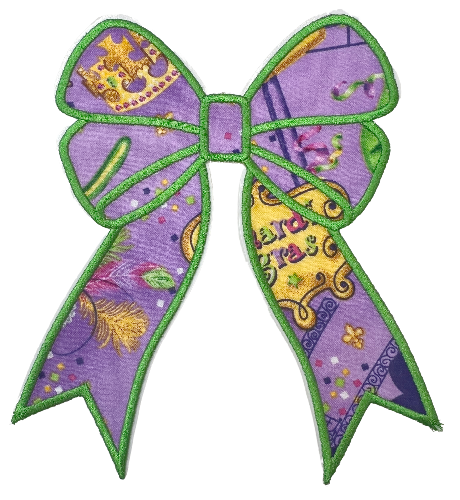 Applique Glitter Bows