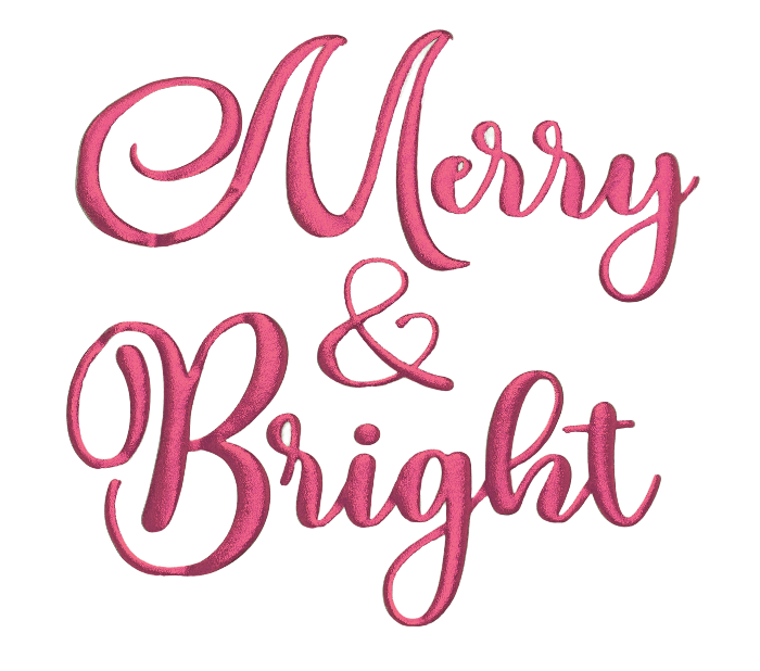 Merry and Bright Puff Script RTA HTV