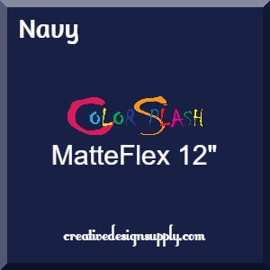 Navy ColorSplash 12" MatteFlex HTV