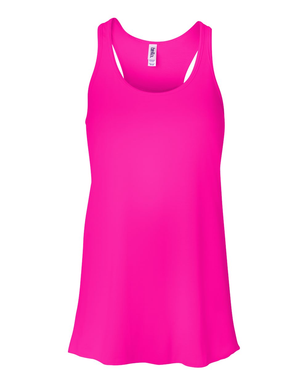 Neon Pink Flowy Racerback Tank 8800