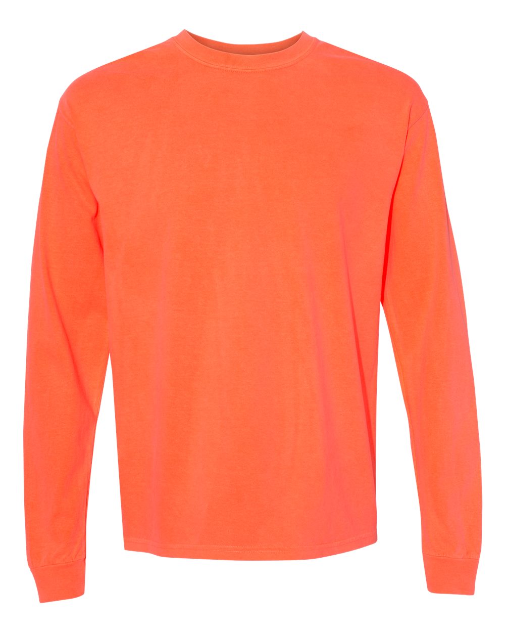 Neon Orange CC Garment Dyed LS 6014