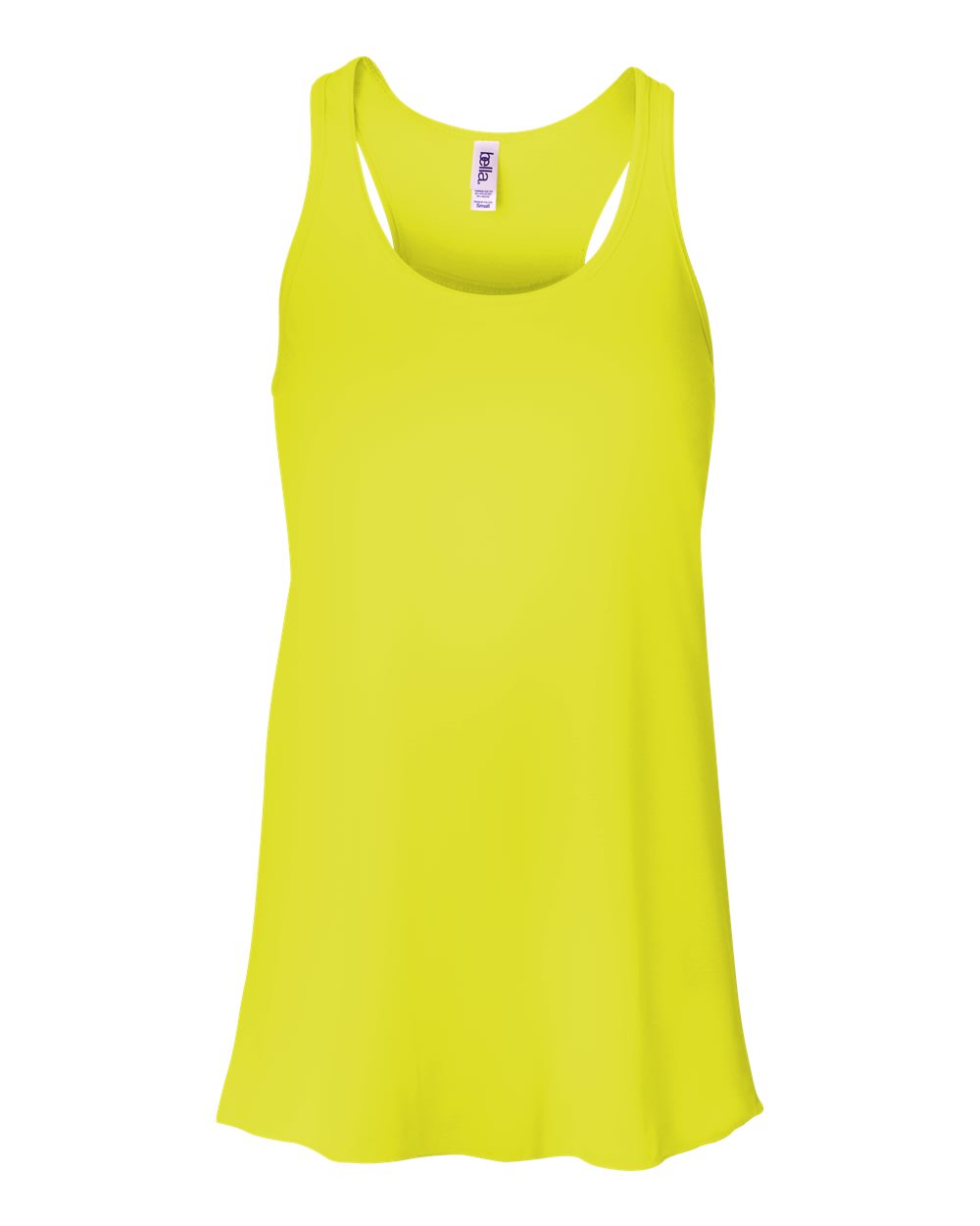 Neon Yellow Flowy Racerback Tank 8800