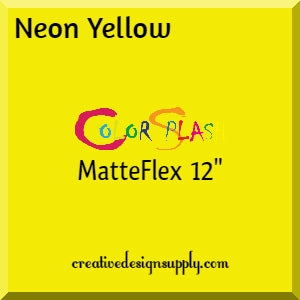 Neon Yellow ColorSplash 12" MatteFlex HTV