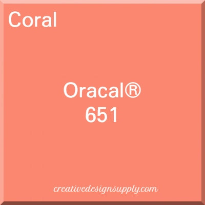 12" Coral Oracal 651