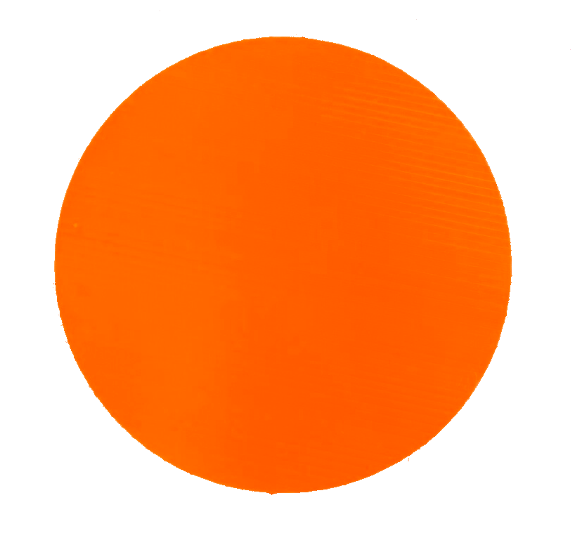 Orange 11" Corrugated Circle