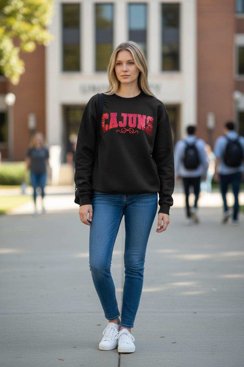Cajuns Sequin Embroidery Crewneck