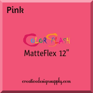 Pink ColorSplash 12" MatteFlex HTV