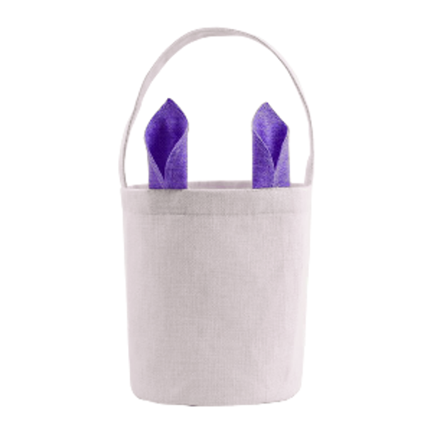 Purple Linen Bunny Bag