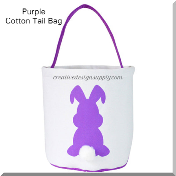 Purple Cotton Tail Bunny Bag