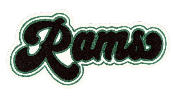10" Rams Chenille Patch