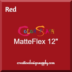 Red ColorSplash 12" MatteFlex HTV