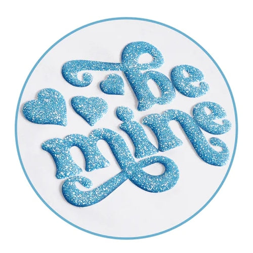 20”X12” Romantic Blue Glitter Puff HTV