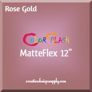 Rose Gold ColorSplash 12" MatteFlex HTV