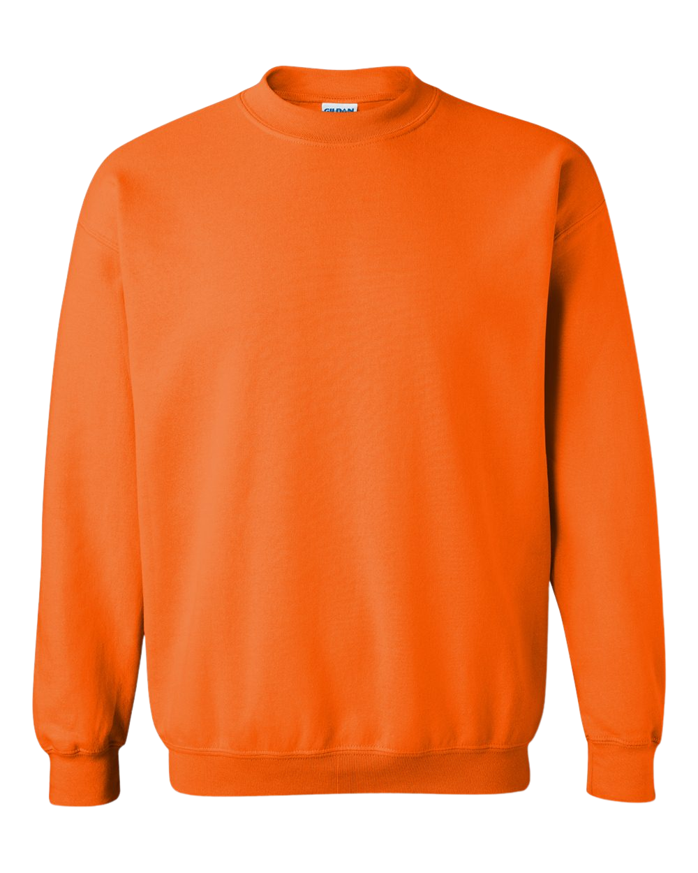 Safety Orange Gildan HB Crewneck 18000