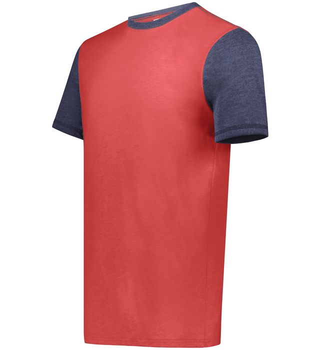 Scarlet Htr/Navy Htr Youth Gameday Vintage Ringer Tee 6877