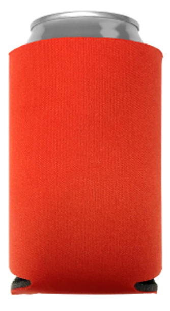 Tangerine Neoprene Can Cooler