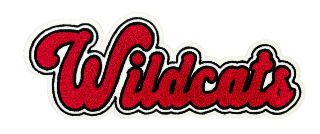 12" University Wildcats Chenille Patch