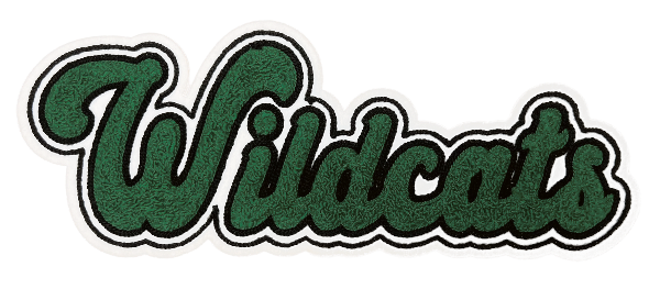 12" Waller Wildcats Chenille Patch