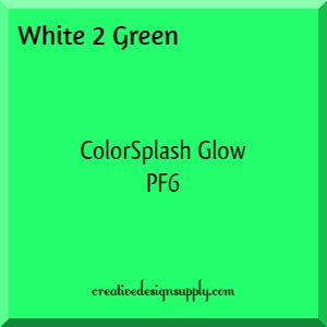 White 2 Green ColorSplash Glow PF6 12"