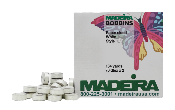 White Paper Sided Bobbin