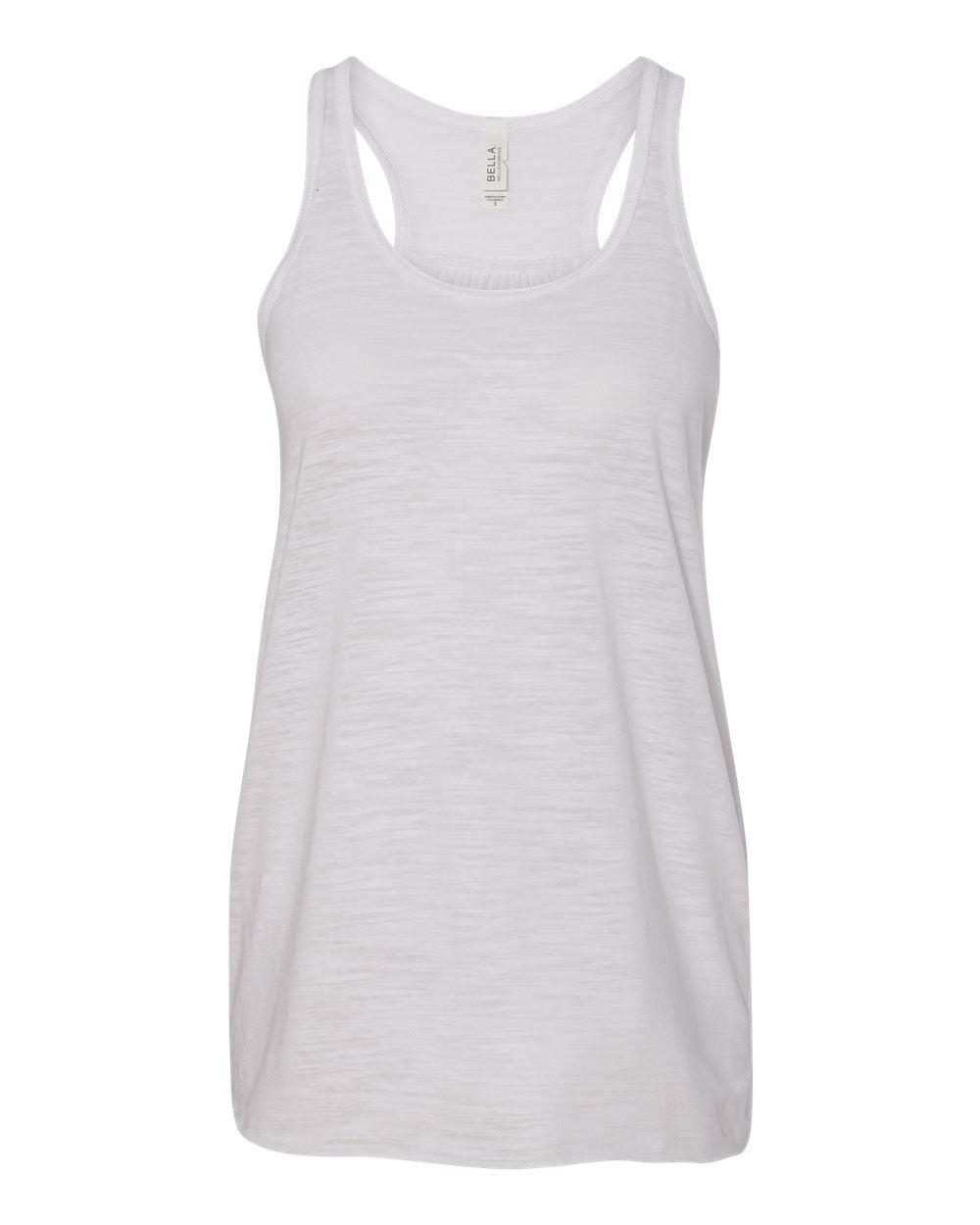 White Slub Women's Flowy Racerback Tank 8800