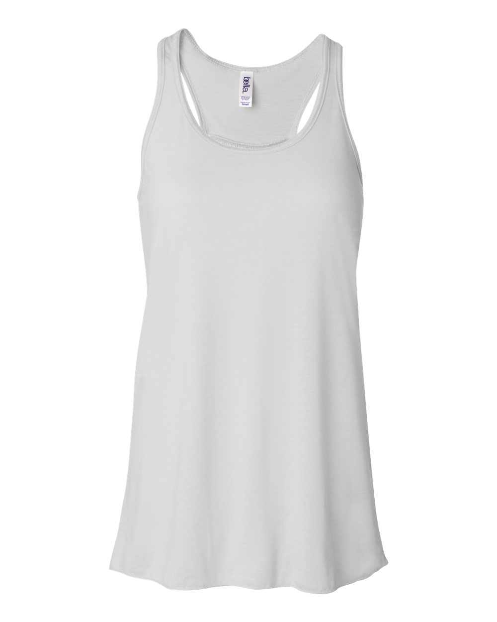 White Flowy Racerback Tank 8800