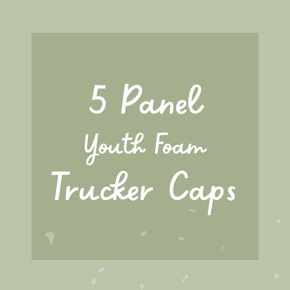 5 Panel Youth Foam Trucker Caps
