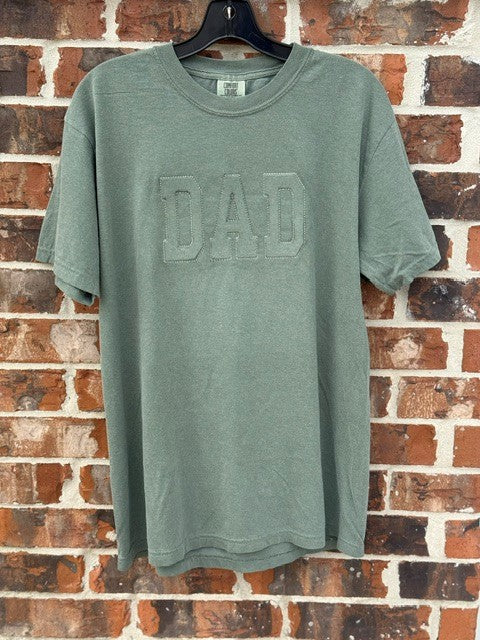 DAD Puff Embroidered Comfort Colors Tee