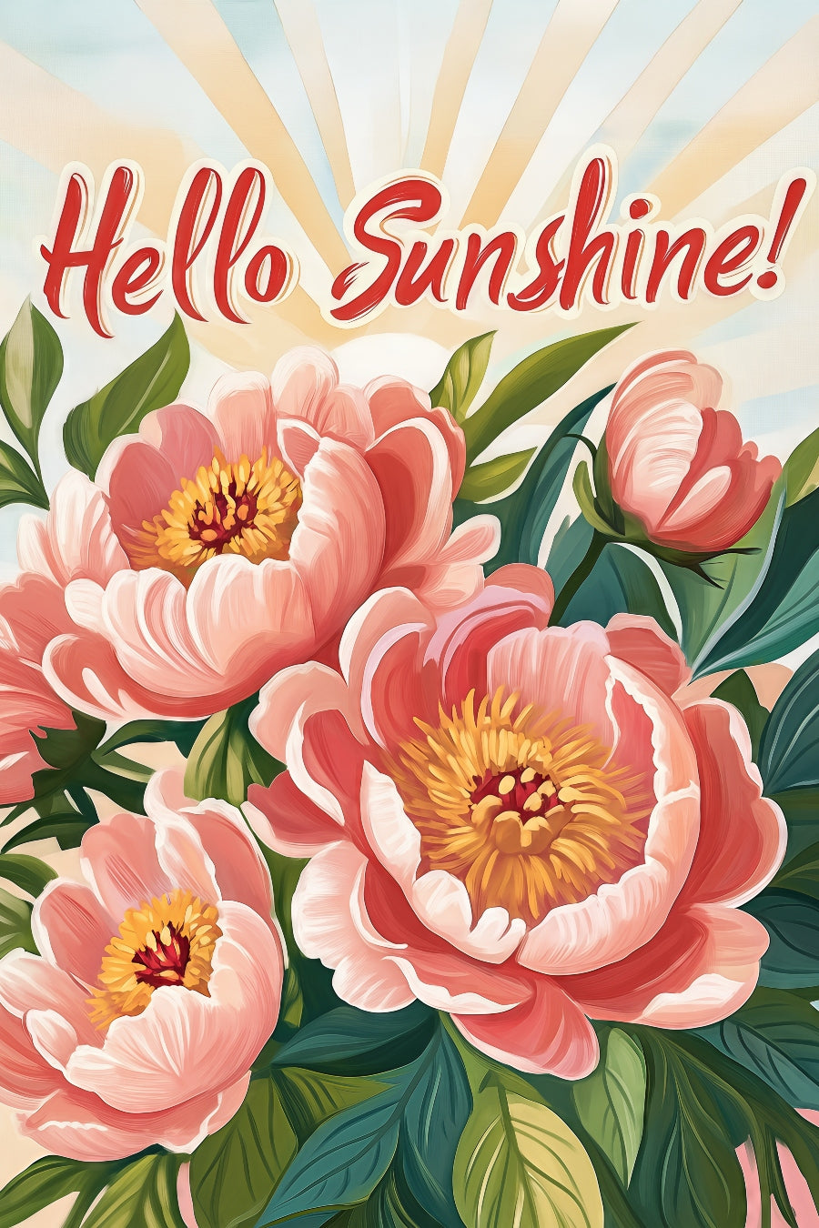 2505 Printed Summer Garden Flag