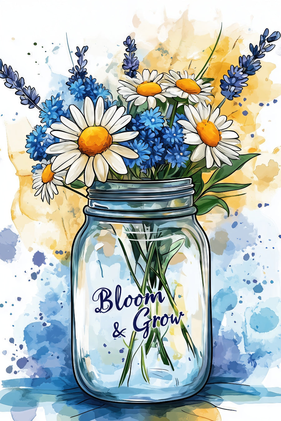 2513 Printed Summer Garden Flag