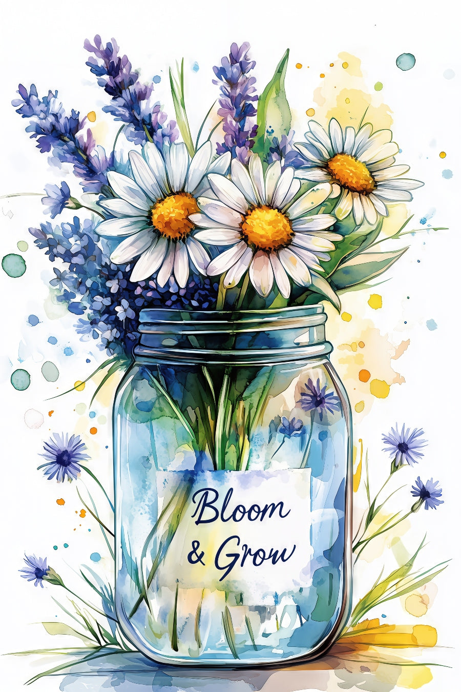 2516 Printed Summer Garden Flag