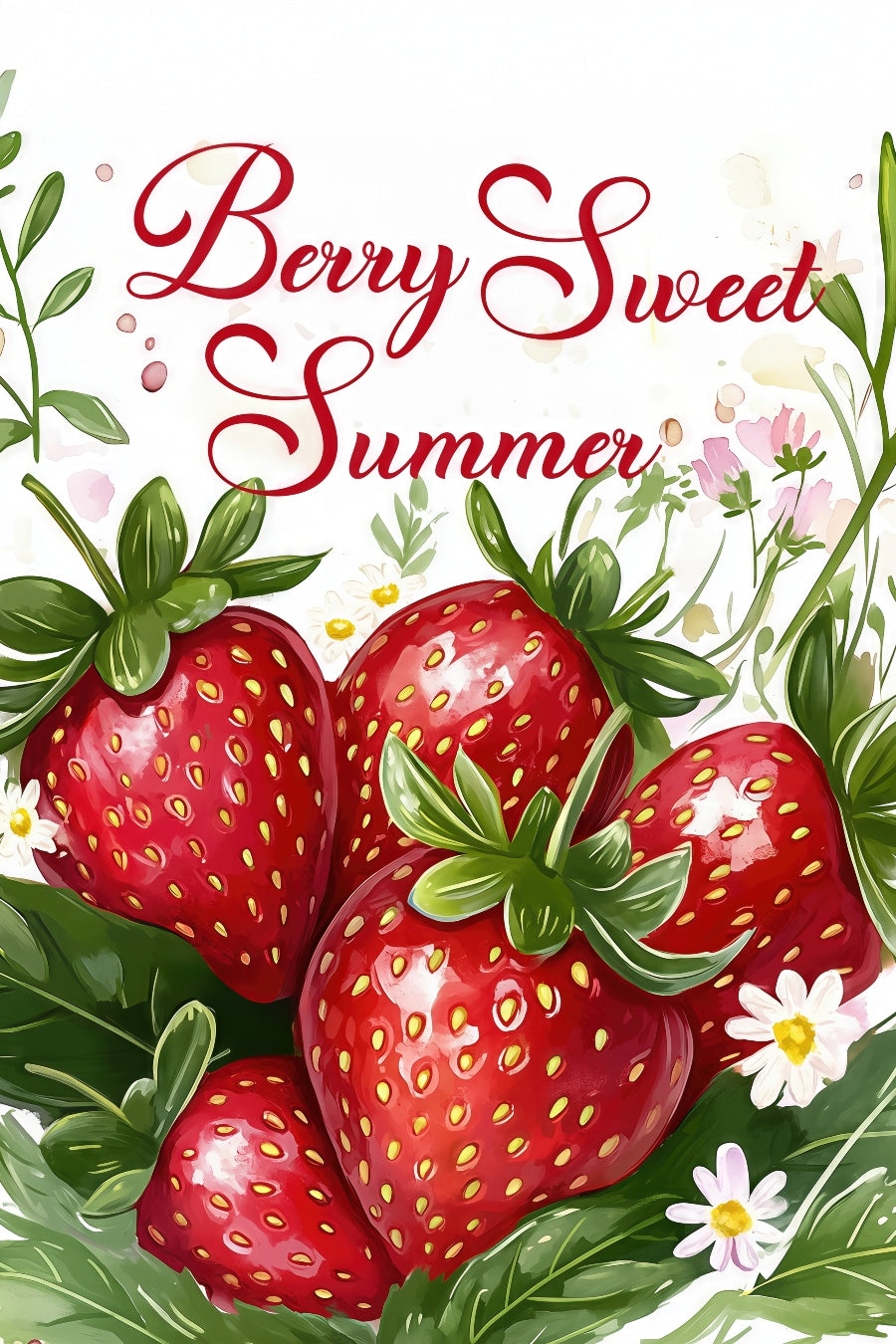 2518 Printed Summer Garden Flag