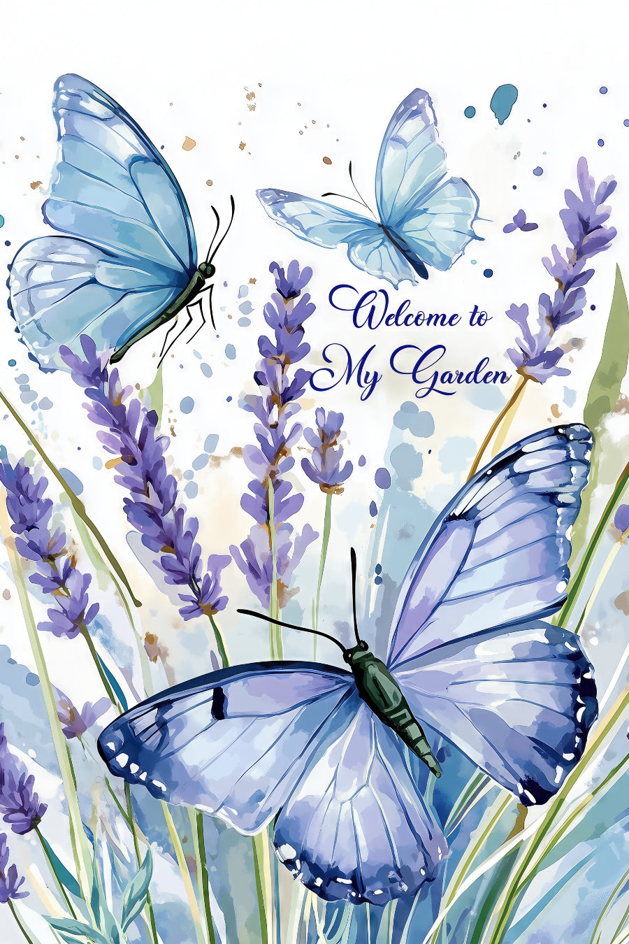 2522 Printed Summer Garden Flag