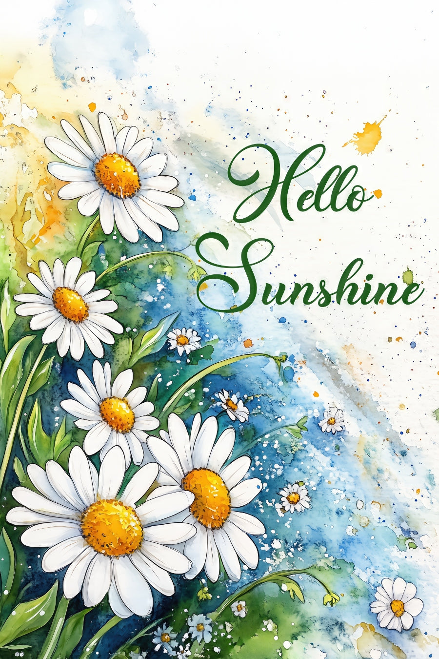 2530 Printed Summer Garden Flag