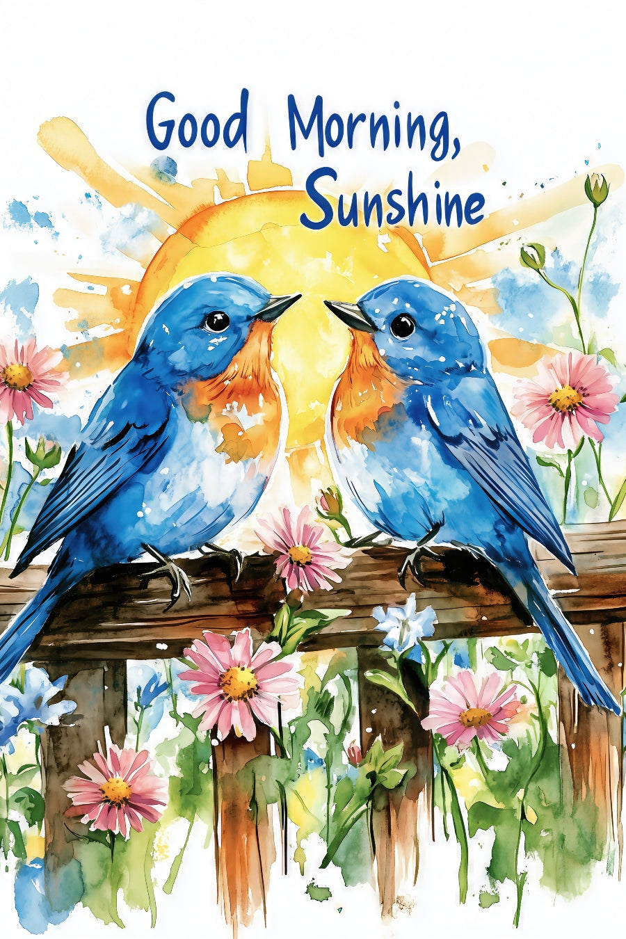 2532 Printed Summer Garden Flag