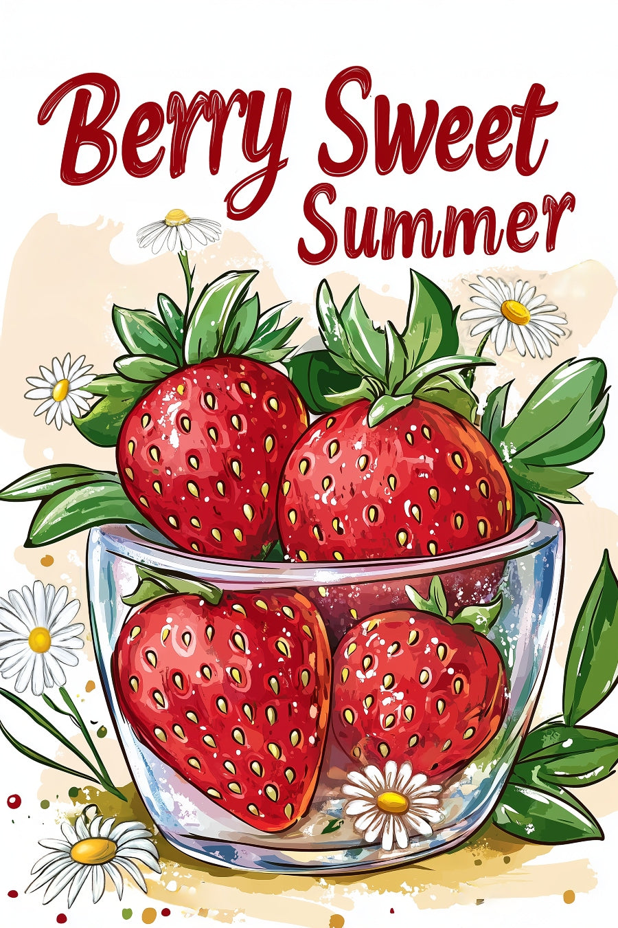 2553 Printed Summer Garden Flag